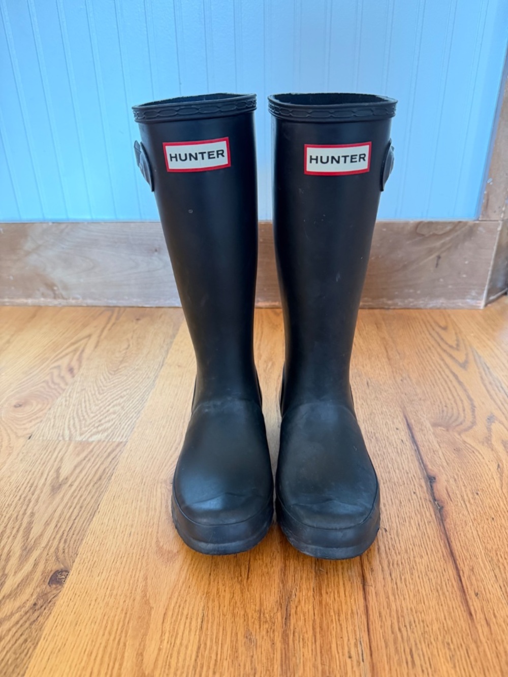 Hunter Original Kids' Classic Rain Boot in Black (Little Kid/Big Kid: Size US 1) - Picture 4 of 11